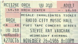 Stevie Ray Vaughan / The Outlaws on Nov 26, 1986 [994-small]