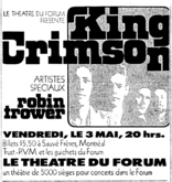 King Crimson / Robin Trower on May 3, 1974 [130-small]