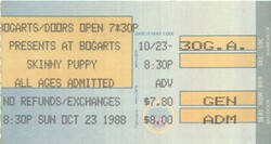 Skinny Puppy / Nine Inch Nails on Oct 23, 1988 [170-small]
