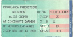 Alice Cooper / Armored Saint on Jan 13, 1988 [214-small]