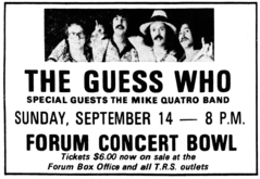 The Guess Who / Mike Quatro Band on Sep 14, 1975 [425-small]