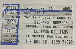 Lucinda Willams / Richard Thompson on Nov 16, 1999 [632-small]