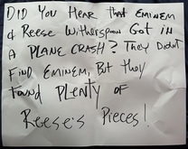 Eric's monologue cue card, tags: Article - Eric Andre / DJ Douggpound / Qthree on Dec 7, 2023 [116-small]