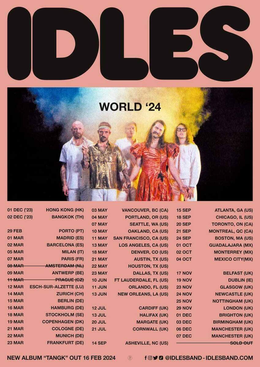 IDLES Concert & Tour History (Updated for 2025) Concert Archives