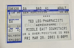 Ted Leo and The Pharmacists / Aerogramme on Mar 28, 2003 [613-small]