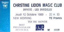 tags: Christine Lidon, Paris, Île-de-France, France, Ticket, New Morning - Christine Lidon on Oct 12, 1989 [753-small]