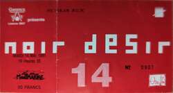 tags: Noir Desir, Paris, Île-de-France, France, Ticket, Elysee Montmartre - Noir Desir on May 11, 1991 [756-small]