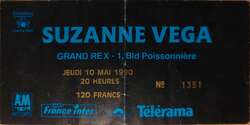 tags: Suzanne Vega, Paris, Île-de-France, France, Ticket, Grand Rex - Suzanne vega / Brian Kennedy on May 5, 1990 [757-small]