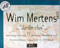 tags: Wim Mertens, Brussels, Brussels Capital, Belgium, Ticket, Ancienne Belgique - Wim Mertens on Dec 11, 1996 [763-small]