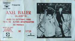 tags: Axel Bauer, Paris, Île-de-France, France, Ticket, Elysée Montmartre - Axel Bauer on Oct 25, 1990 [852-small]