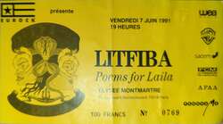 tags: Litfiba, Paris, Île-de-France, France, Ticket, Elysée Montmartre - Litfiba on Jun 7, 1991 [854-small]