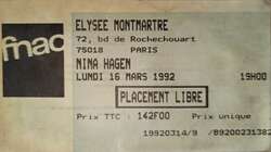 tags: Nina Hagen, Paris, Île-de-France, France, Ticket, Elysée Montmartre - Nina Hagen on Feb 25, 1992 [855-small]