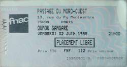 tags: Oumou Sangaré, Paris, Île-de-France, France, Ticket, Passage du Nord-Ouest - Oumou Sangaré on Jun 2, 1995 [859-small]