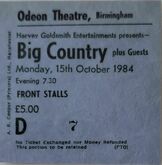 Big Country / White China on Oct 15, 1984 [876-small]
