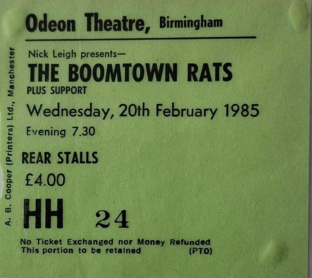 The Boomtown Rats Concert & Tour History (Updated for 2024) Concert Archives
