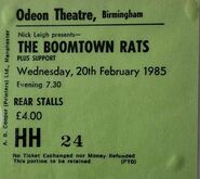 The Boomtown Rats / Zerra 1 / Zerra One on Feb 20, 1985 [877-small]