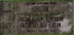Hoobastank / Three Days Grace on Oct 30, 2004 [921-small]