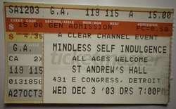 Mindless Self Indulgence on Dec 3, 2003 [239-small]