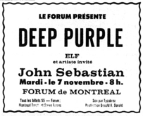 Deep Purple / Elf / John Sebastian on Nov 7, 1972 [658-small]