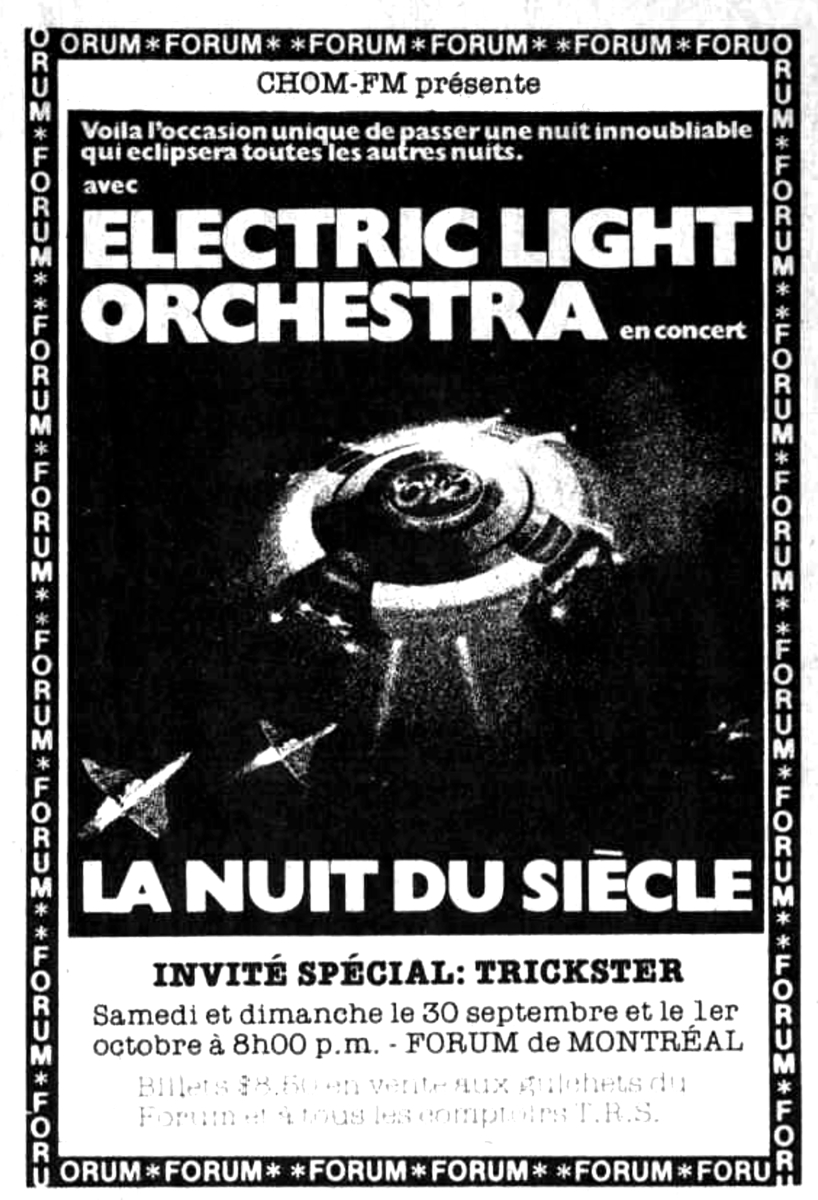 Electric Light Orchestra (ELO) Concert & Tour History Concert Archives