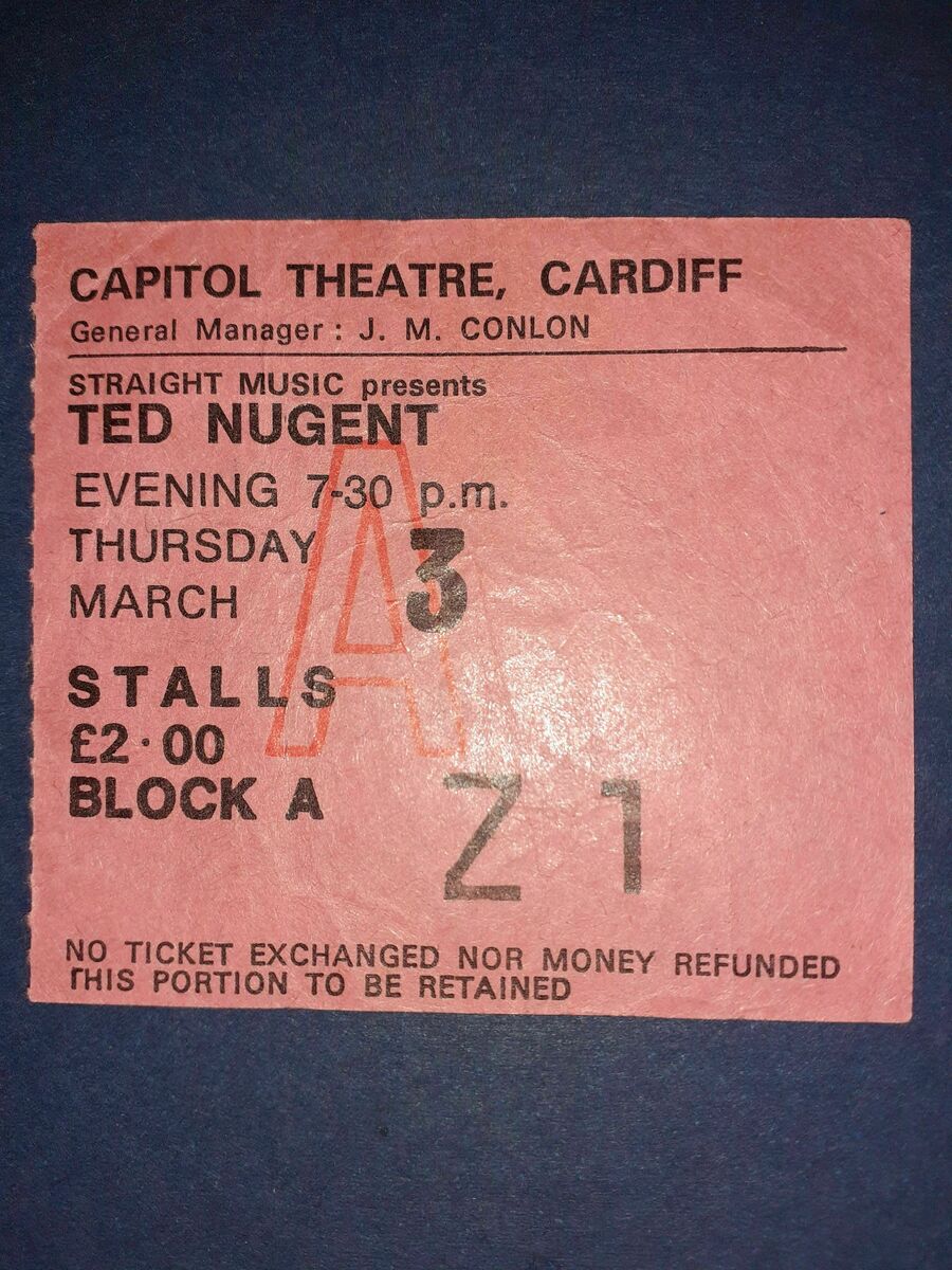 Ted Nugent Concert & Tour History Concert Archives