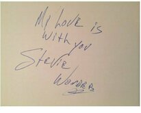 I Met Stevie Wonder & got his autograph., tags: Goo Goo Dolls, Better Than Ezra, Scott Weiland, The Notorious B.I.G., Michael Bolton, Tina Turner, L.V., TLC, Coolio, Al Green, B.B. King, Brandy, Stevie Wonder, New York, New York, United States, New York Coliseum - Billboard Music Awards 1995 on Dec 6, 1995 [874-small]