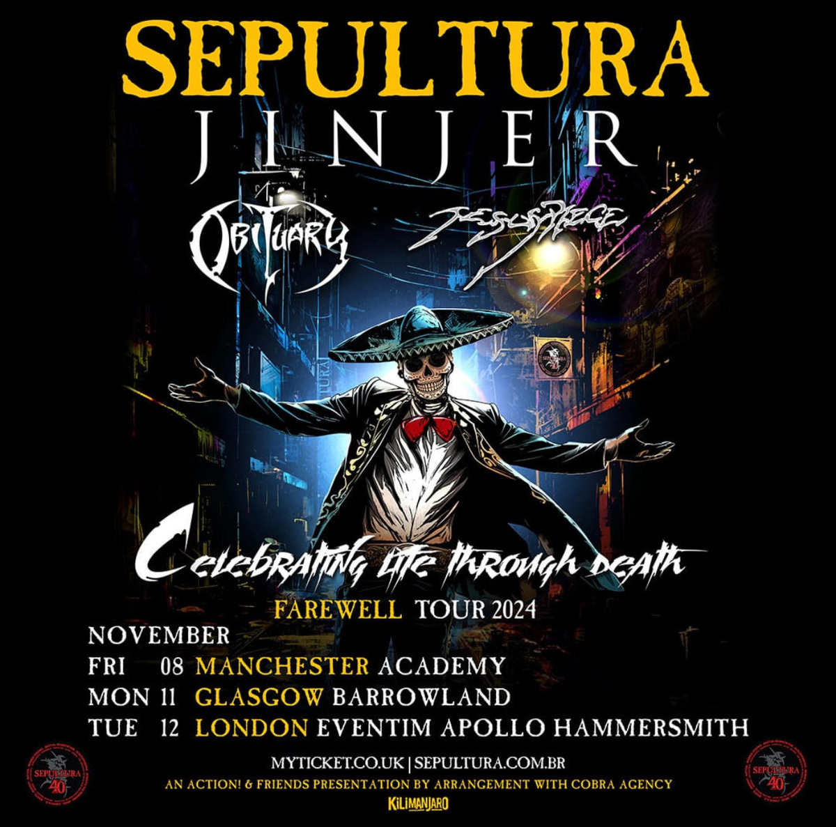 Sepultura Concert & Tour History (Updated for 2024) Concert Archives