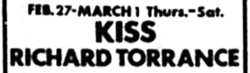 KISS / Richard Torrance on Feb 28, 1975 [468-small]