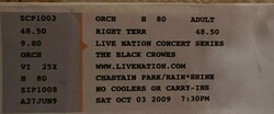 The Black Crowes -10-3-2009 🐦‍⬛Atlanta, Georgia, tags: The Black Crowes, Atlanta, Georgia, United States, Ticket, Cadence Bank Ampitheater at Chastain Park - The Black Crowes on Oct 3, 2009 [626-small]