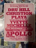 Dru Hill & more at the Apollo Theater 1997, tags: Yvette Michelle, Dru Hill, Christion, Playa, New York, New York, United States, Gig Poster, Advertisement, Apollo Theater - Dru Hill / Christion / Playa / Yvette Michelle on Dec 12, 1997 [652-small]