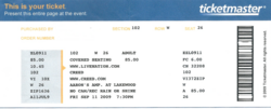 Creed Ticket: $85.00 🤑Fee: $10.45, tags: Creed, Atlanta, Georgia, United States, Ticket - Creed / Staind / Lo-Pro on Sep 11, 2009 [034-small]