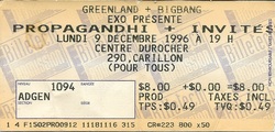 Propagandhi / Pulley / Men 'O' Steel / From Grass To Cheese on Dec 9, 1996 [045-small]