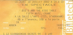 Subb / Big D And The Kids Table / Fifty Nutz / Crane on Jul 18, 2002 [060-small]