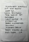 The Aislers Set setlist, tags: Setlist - Yo La Tengo / The Aislers Set / David Cross on Dec 14, 2023 [214-small]