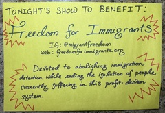 Benefit sign, tags: Article - Yo La Tengo / The Aislers Set / David Cross on Dec 14, 2023 [215-small]