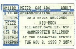 KID ROCK - 1999, tags: Kid Rock, New York, New York, United States, Hammerstein Ballroom, Manhattan Center  - Kid Rock on Nov 2, 1999 [810-small]