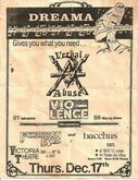 Vio-Lence / Verbal Abuse / Forbidden Evil / Bacchus on Dec 17, 1987 [034-small]