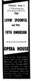 The Lovin' Spoonful / Fifth Dimension on Feb 9, 1968 [489-small]
