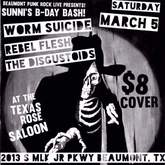 Worm Suicide / Rebel Flesh / The Disgustoids on Mar 5, 2016 [140-small]