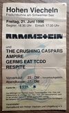 Rammstein / The Crushing Caspars / Ampire / Germs Eat TCDD / Respite on Jun 21, 1996 [534-small]