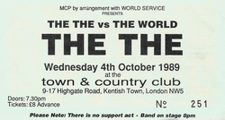 The The on Oct 4, 1989 [558-small]