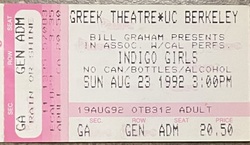 Indigo Girls / Matthew Sweet on Aug 23, 1992 [525-small]
