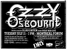 Ozzy Osbourne / Slaughter / Ugly Kid Joe on Jul 21, 1992 [678-small]