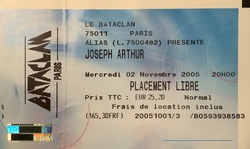 The Lonely Astronauts / Joseph Arthur on Nov 2, 2005 [701-small]
