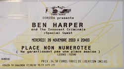 Ben Harper & The Innocent Criminals / The Blind Boys of Alabama on Nov 26, 2003 [734-small]