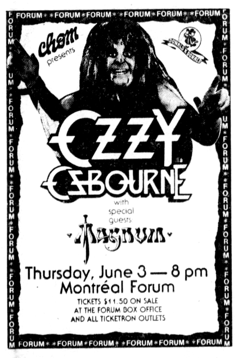 ozzy osbourne concert archive