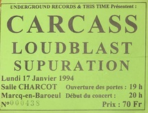 Loudblast / Carcass / Sup on Jan 17, 1994 [784-small]