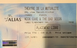 Nick Cave and The Bad Seeds / Mercury Rev on Nov 15, 2004 [786-small]