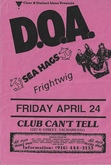 D.O.A. / Sea Hags / Frightwig on Apr 24, 1987 [816-small]