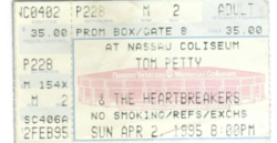 Tom Petty & The Heartbreakers - 1995, tags: Lucinda Williams, Tom Petty And The Heartbreakers, New York, New York, United States, Ticket, Nassau Coliseum - Tom Petty And The Heartbreakers / The Jayhawks on Apr 10, 1995 [884-small]